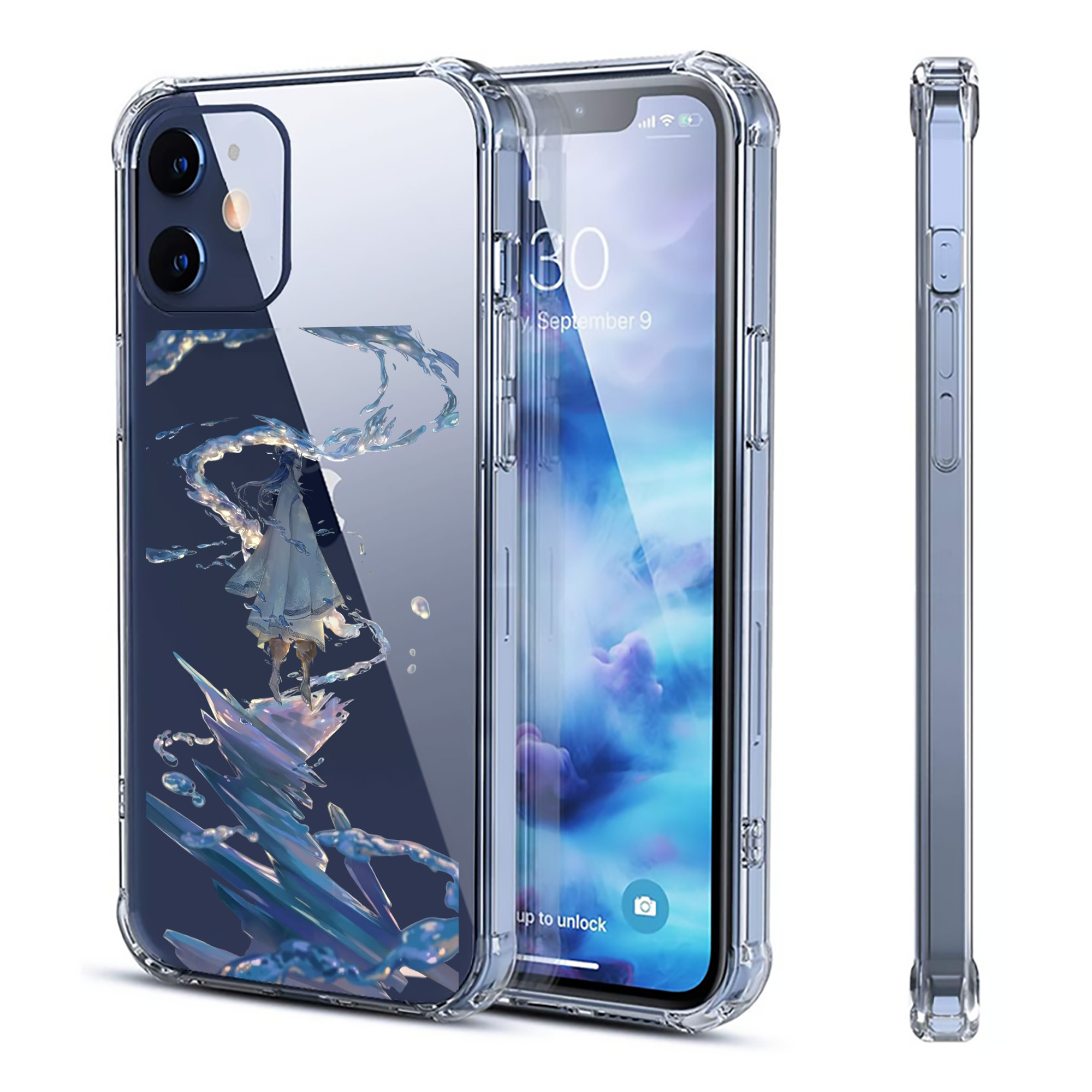（画像用） Ne Zha 2 ナタ 魔童の大暴れ 【iPhone 12シリーズ対応】透明スマホケース（クリアソフトケース）
